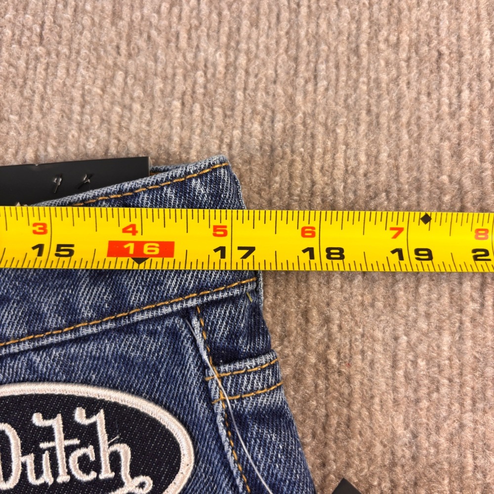 Von Dutch Originals Baggy Wide Leg Jeans Mens 32 Medium Wash Blue Denim NWT - Picture 5 of 8